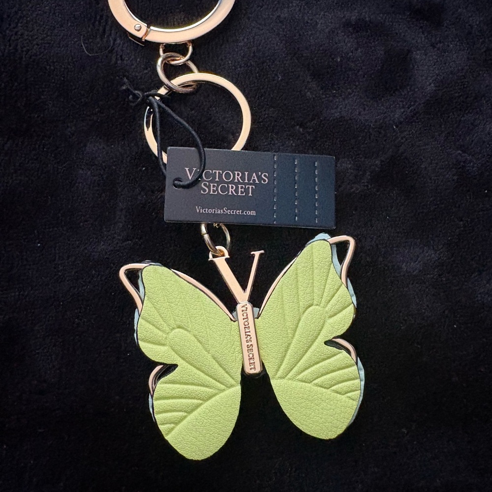 Victoria's Secret Green Key & Card Holder Butterfly Charm